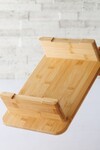 Moyale Natural Dikdörtgen Ayaklı Bambu Stand Servis Sunum ( Kesme Tahtası )